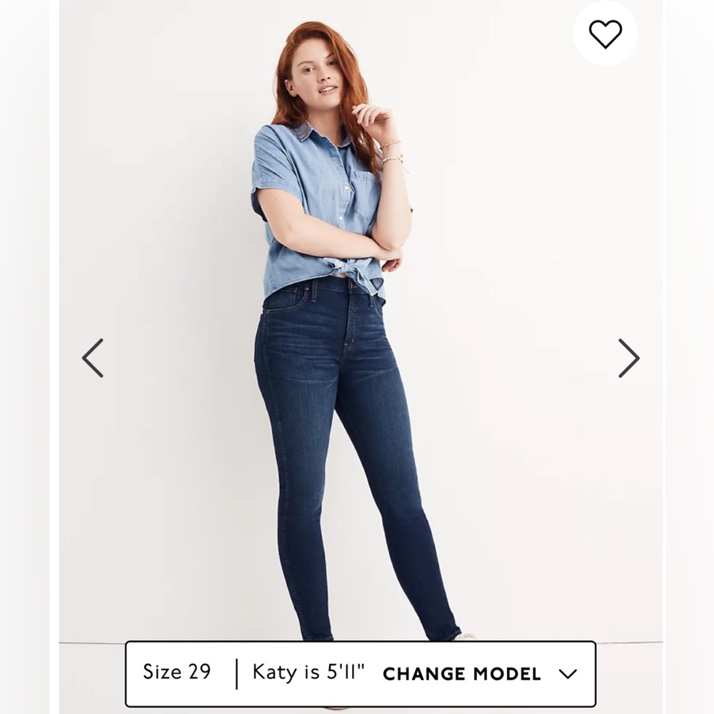 Madewell - high waisted - blue jeans - size 29